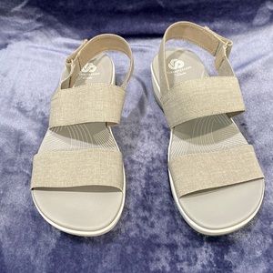 Brand new, Clark Arla, Jacory wedge sandals  8 1/2 Cloudsteppers